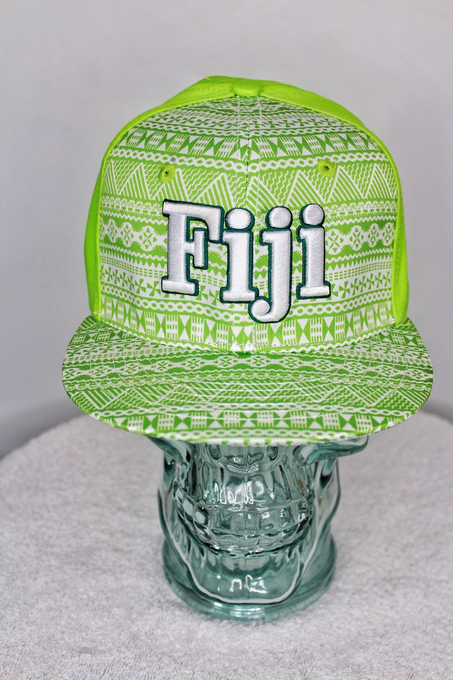 Fiji Bright Tapa Green Hat