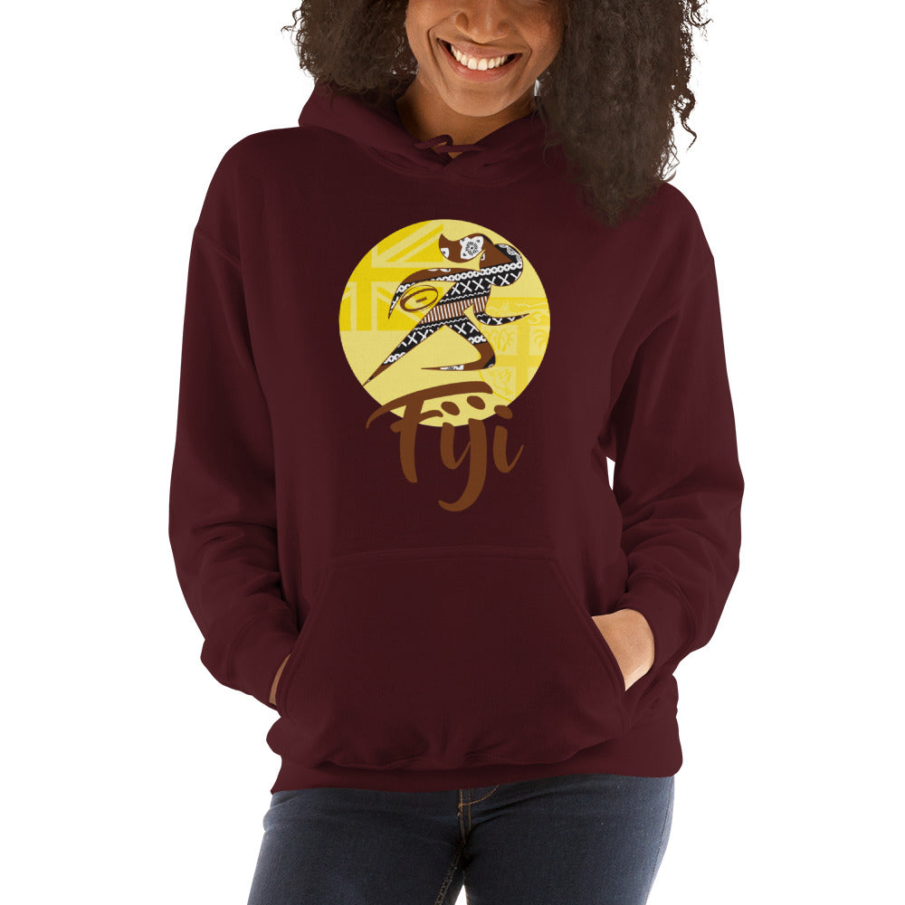 Vibrant Sun Fiji Rugby Grrrl Hoodie