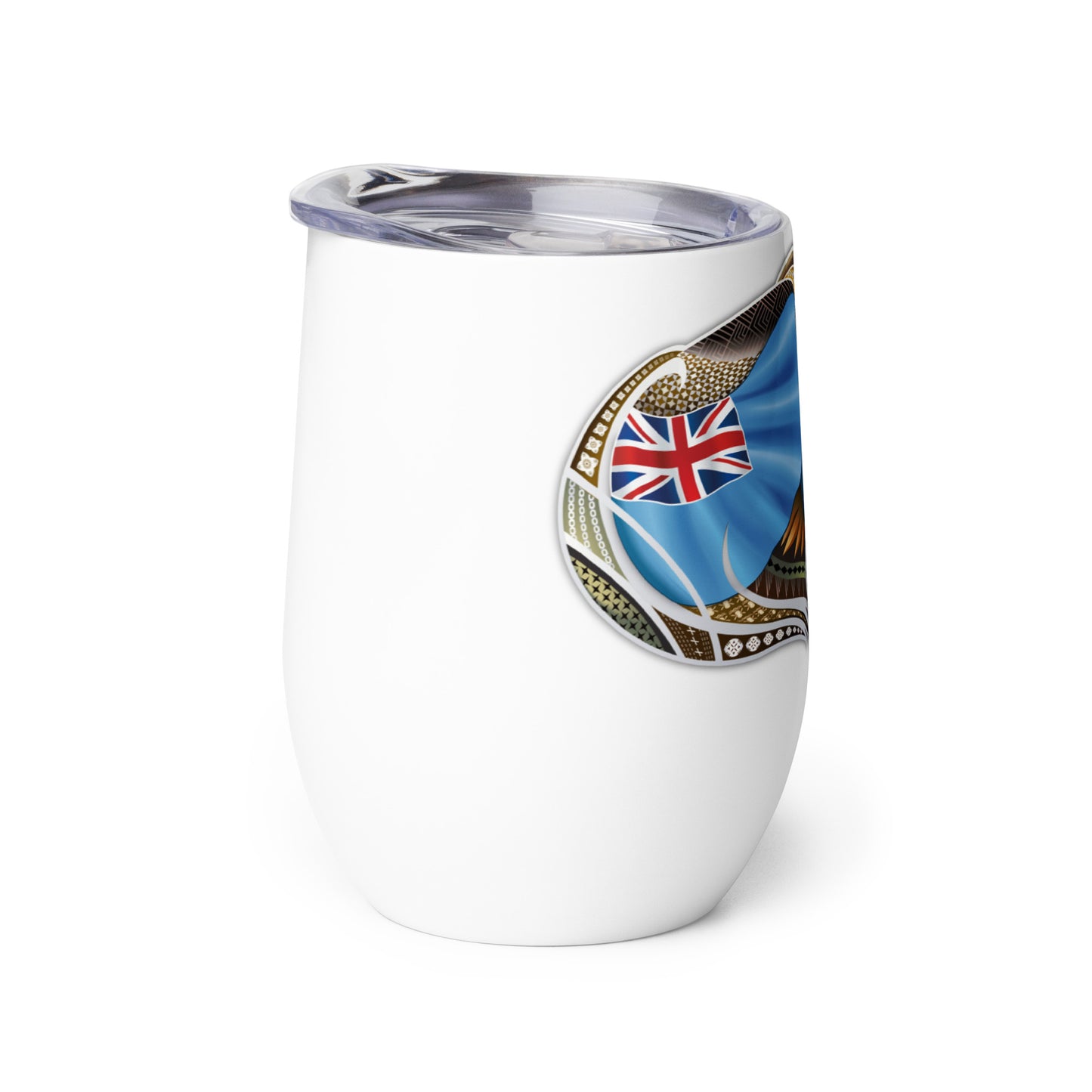 Fiji Flag Wine tumbler