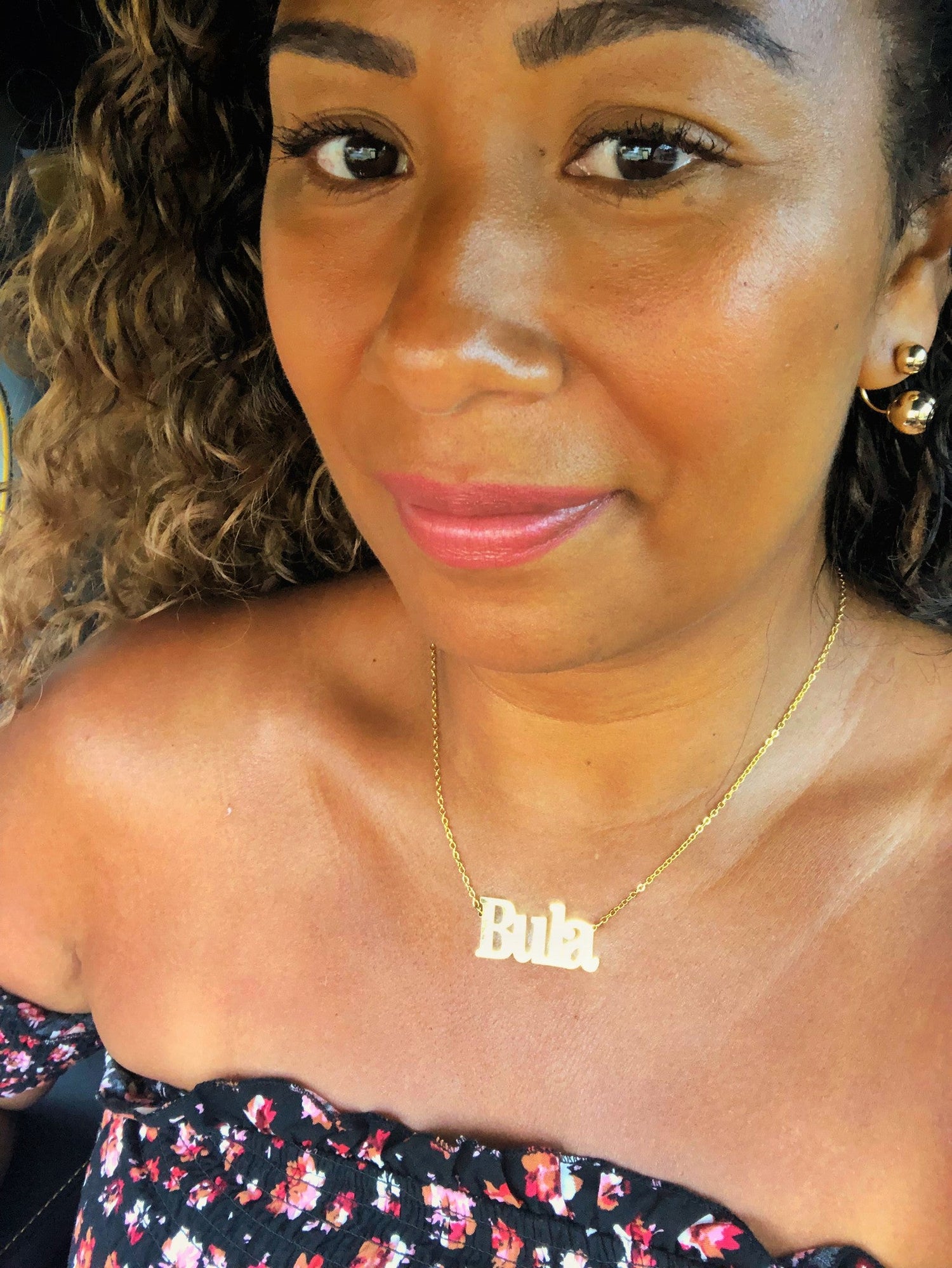 Bula Nameplate Necklace 