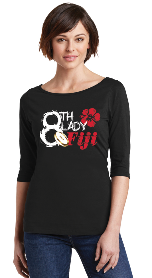 FIJI Hibiscus 3/4 sleeve T.Shirt