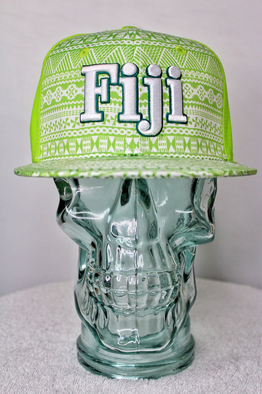 Fiji Bright Tapa Green Hat