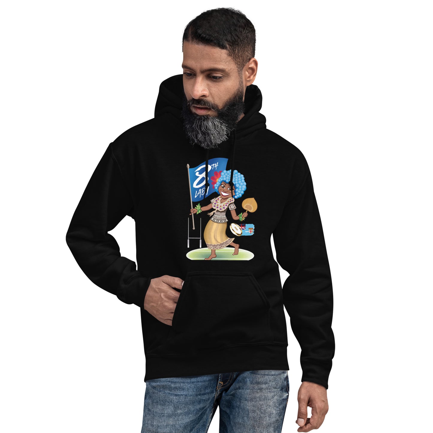 8th Lady Fiji Cartoon Hoodie