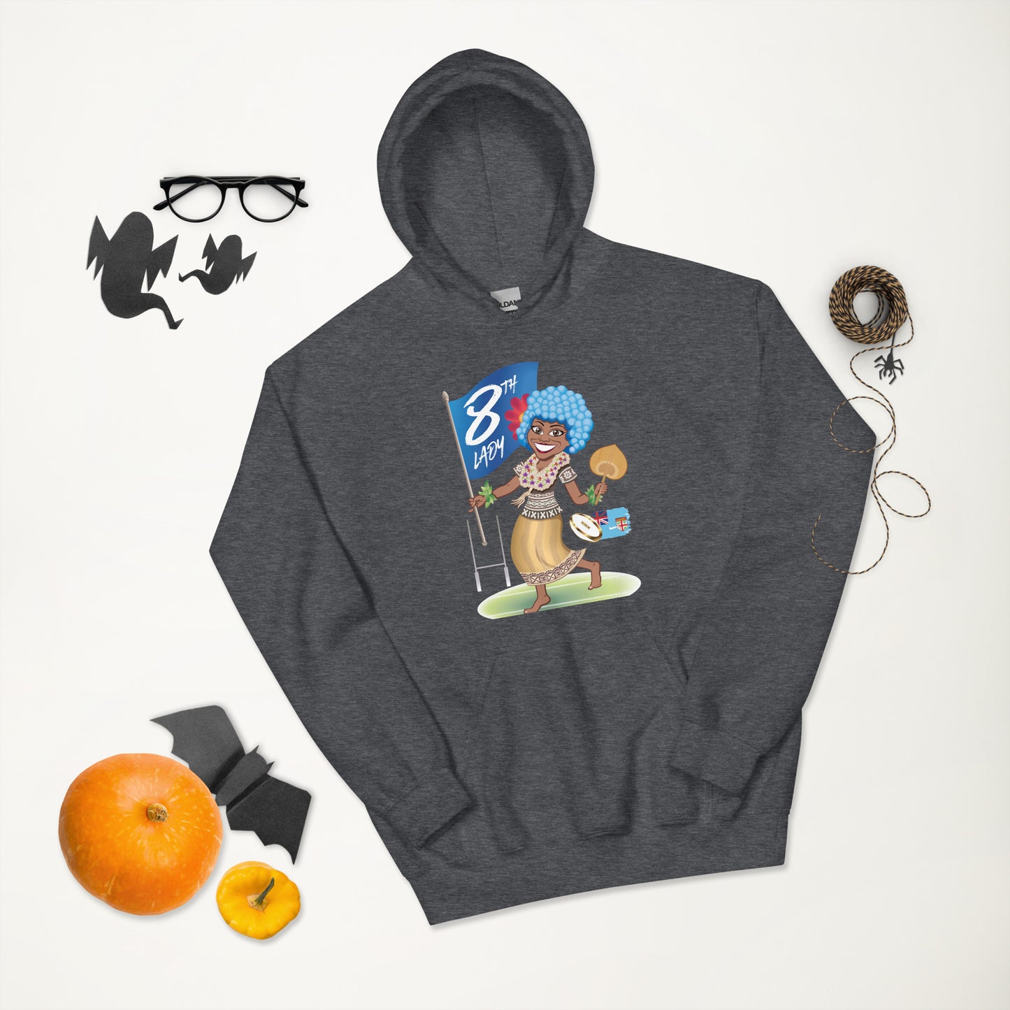 8th Lady Fiji Cartoon Hoodie