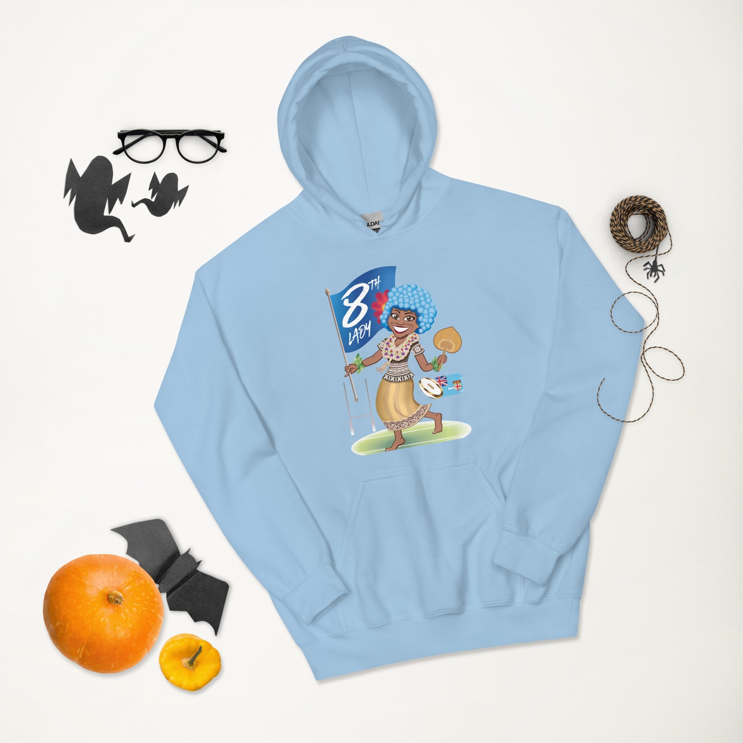 8th Lady Fiji Cartoon Hoodie