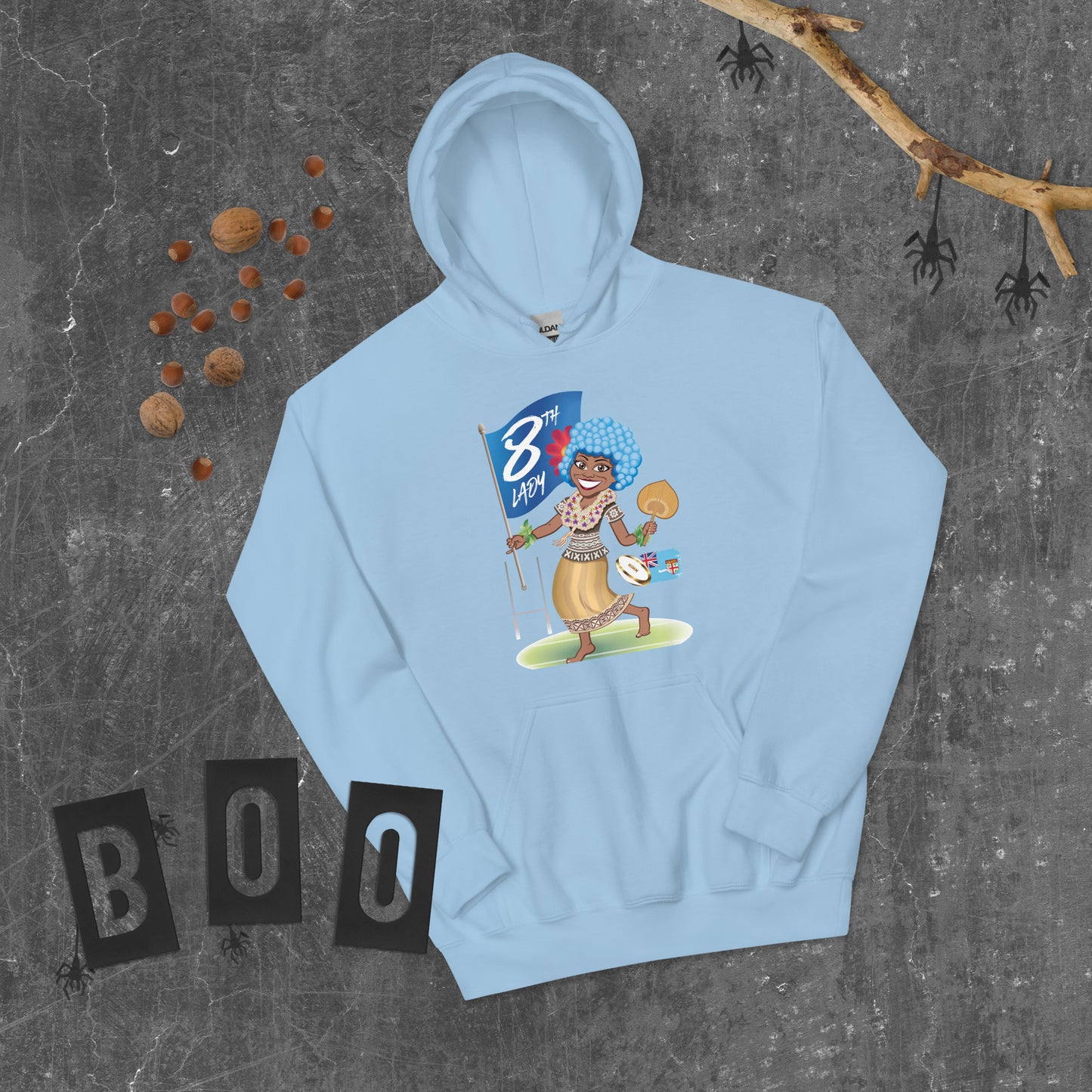 8th Lady Fiji Cartoon Hoodie