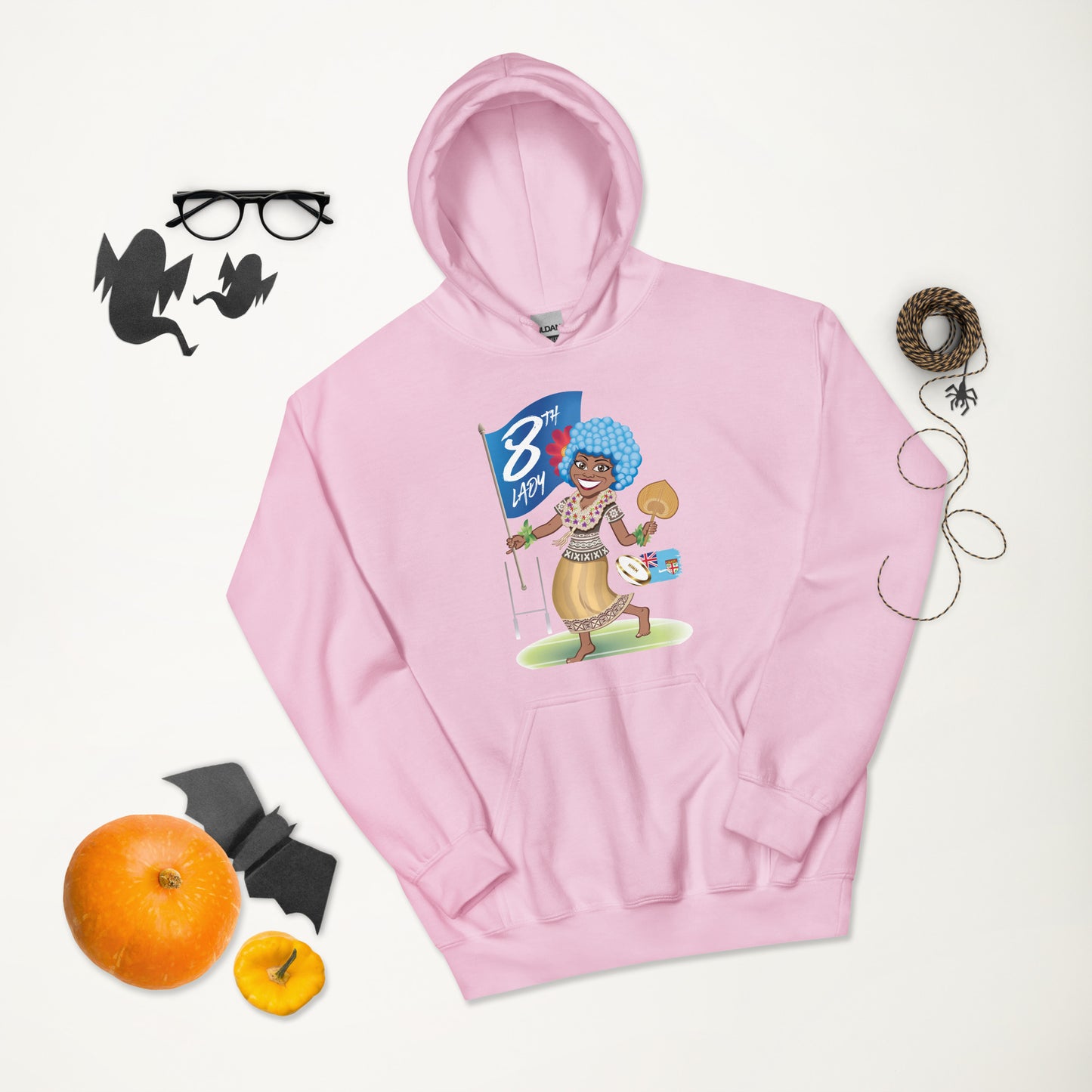 8th Lady Fiji Cartoon Hoodie