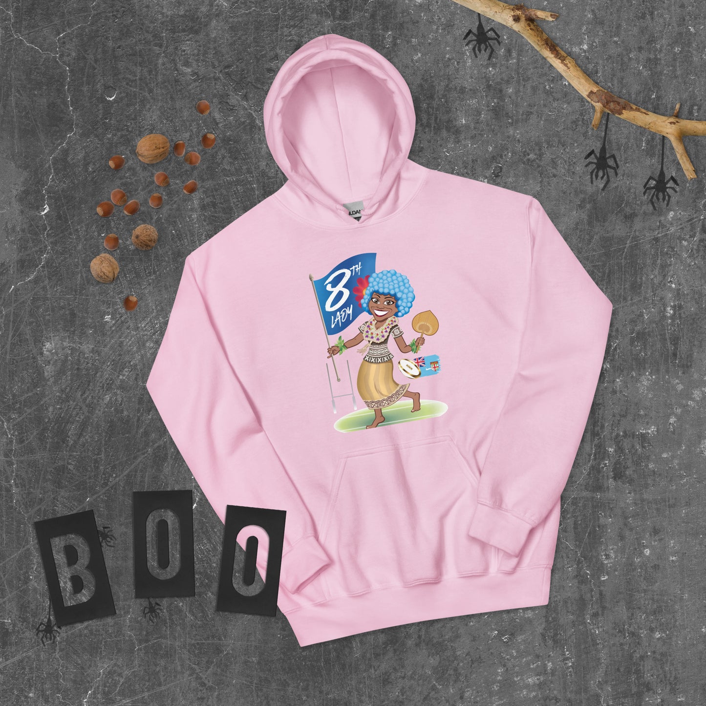 8th Lady Fiji Cartoon Hoodie