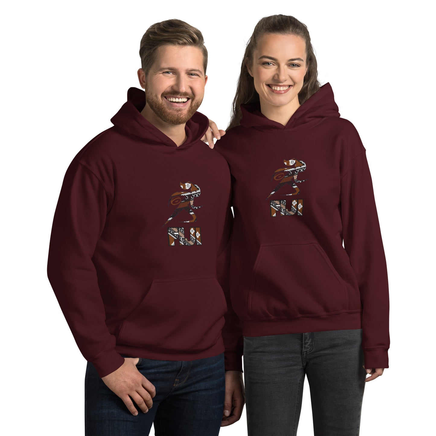 Fiji Tapa Rugby Grrrl Hoodie