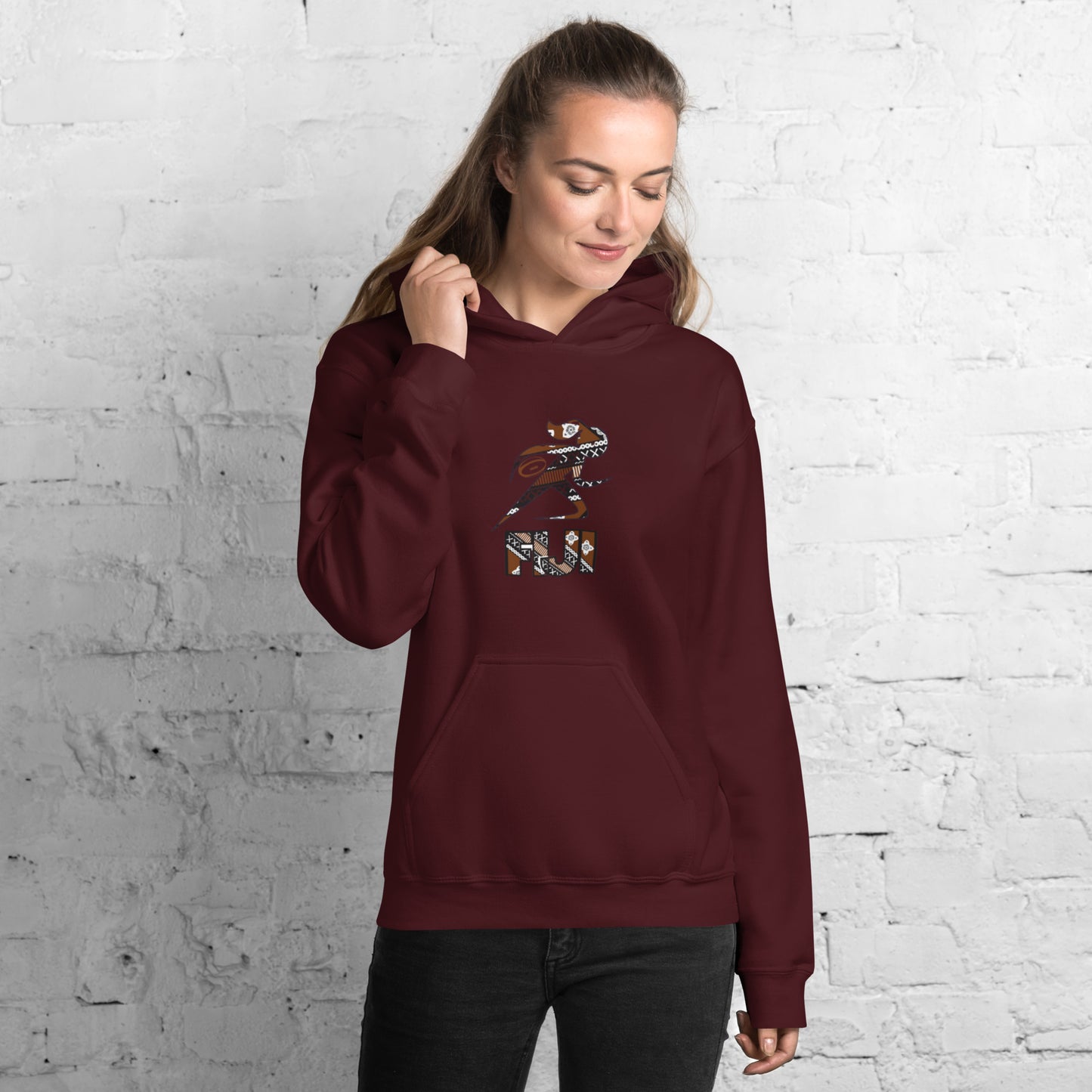 Fiji Tapa Rugby Grrrl Hoodie