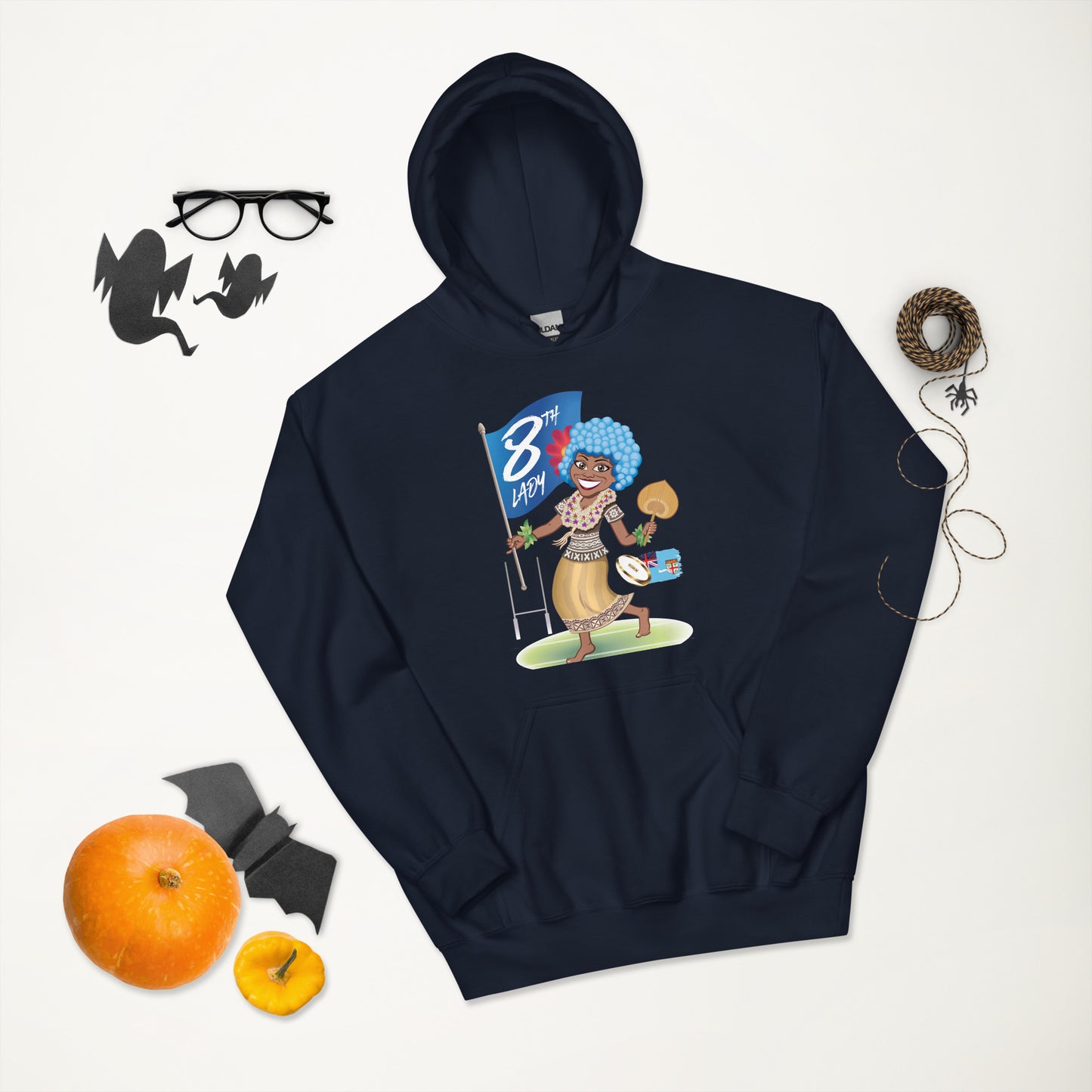 8th Lady Fiji Cartoon Hoodie