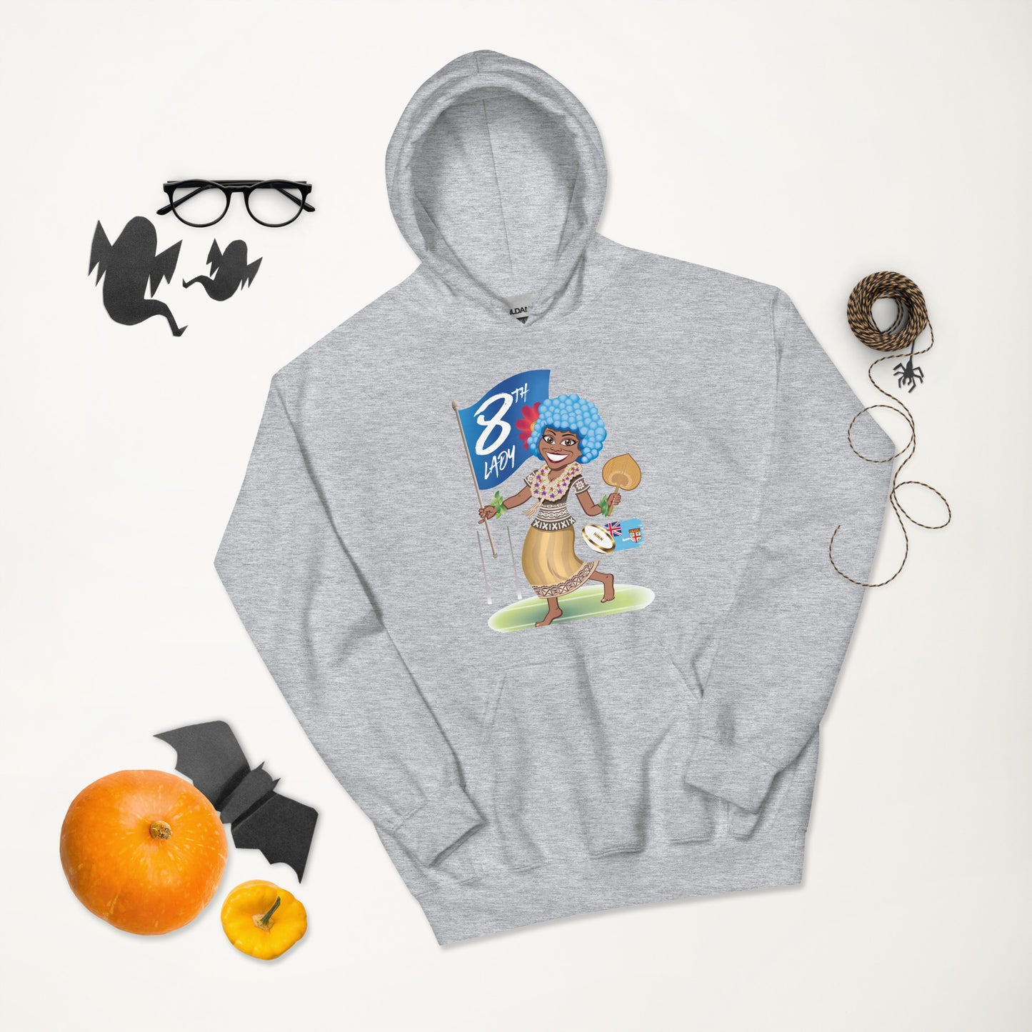 8th Lady Fiji Cartoon Hoodie