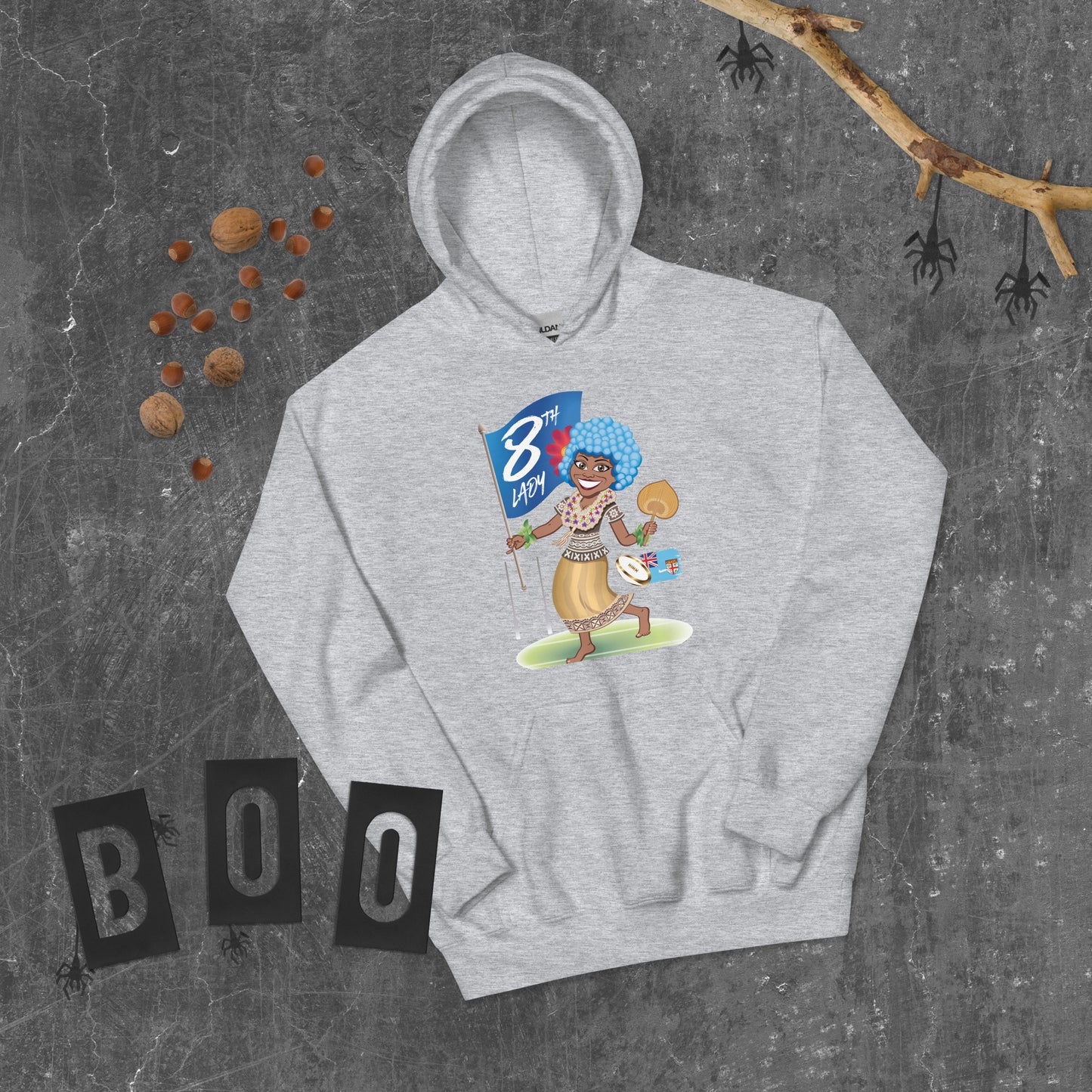 8th Lady Fiji Cartoon Hoodie