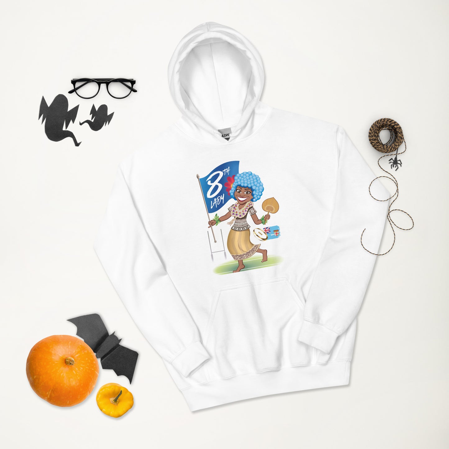 8th Lady Fiji Cartoon Hoodie