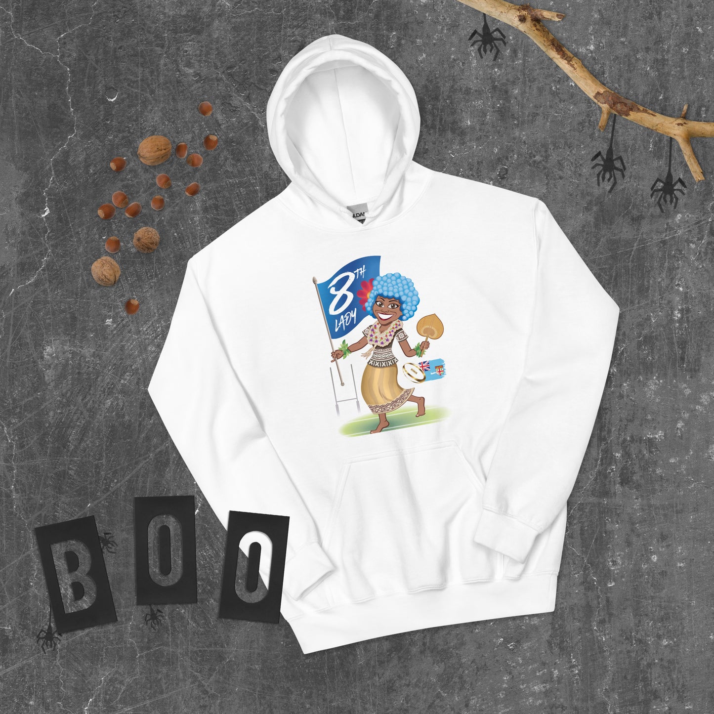 8th Lady Fiji Cartoon Hoodie