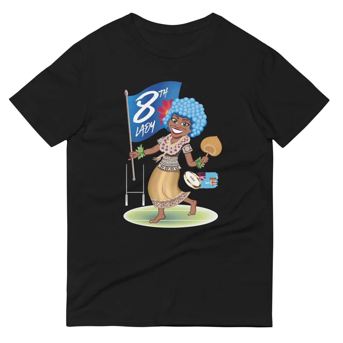 Cartoon Fiji 8th Lady Short-Sleeve T-Shirt