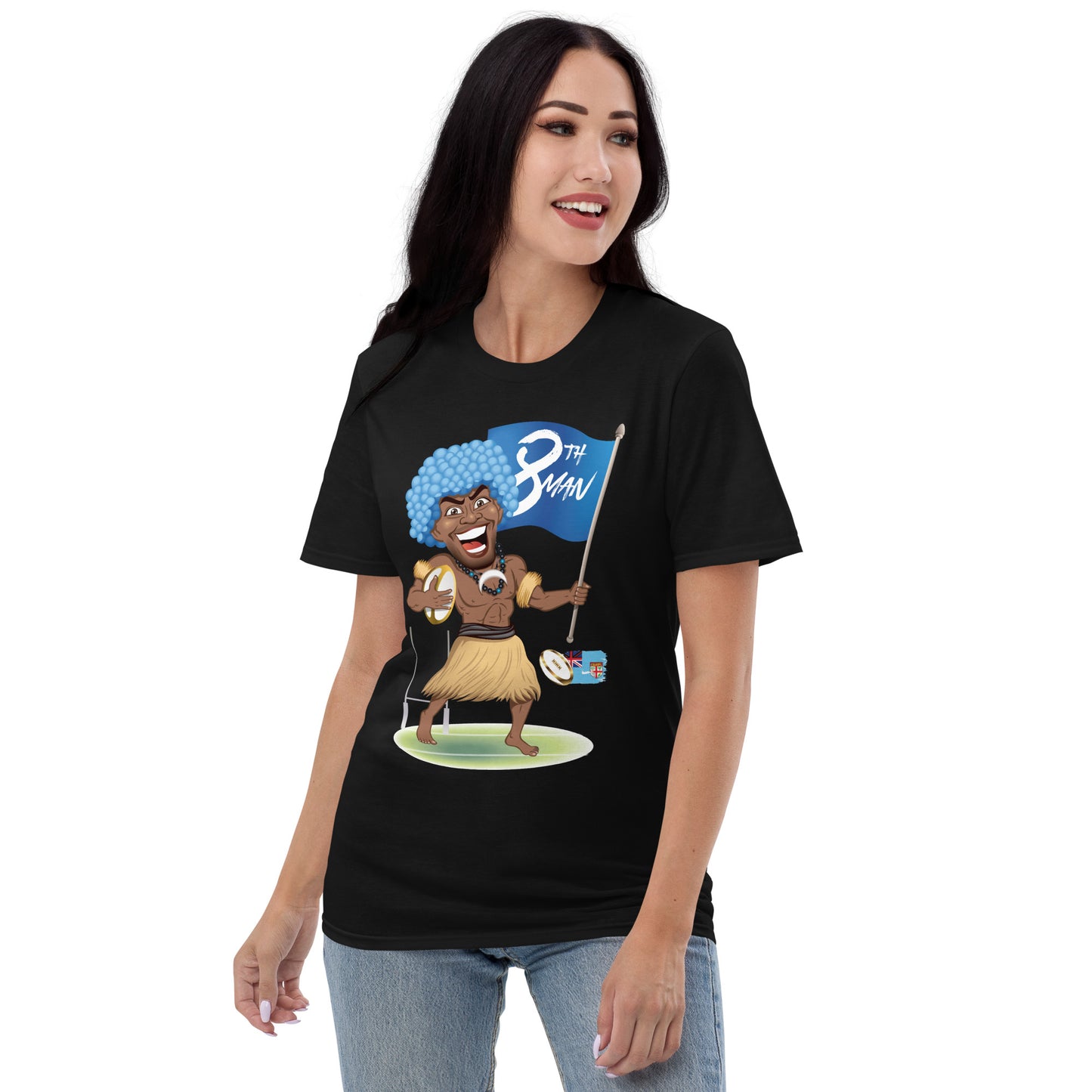 Cartoon Fiji 8th Man Short-Sleeve T-Shirt