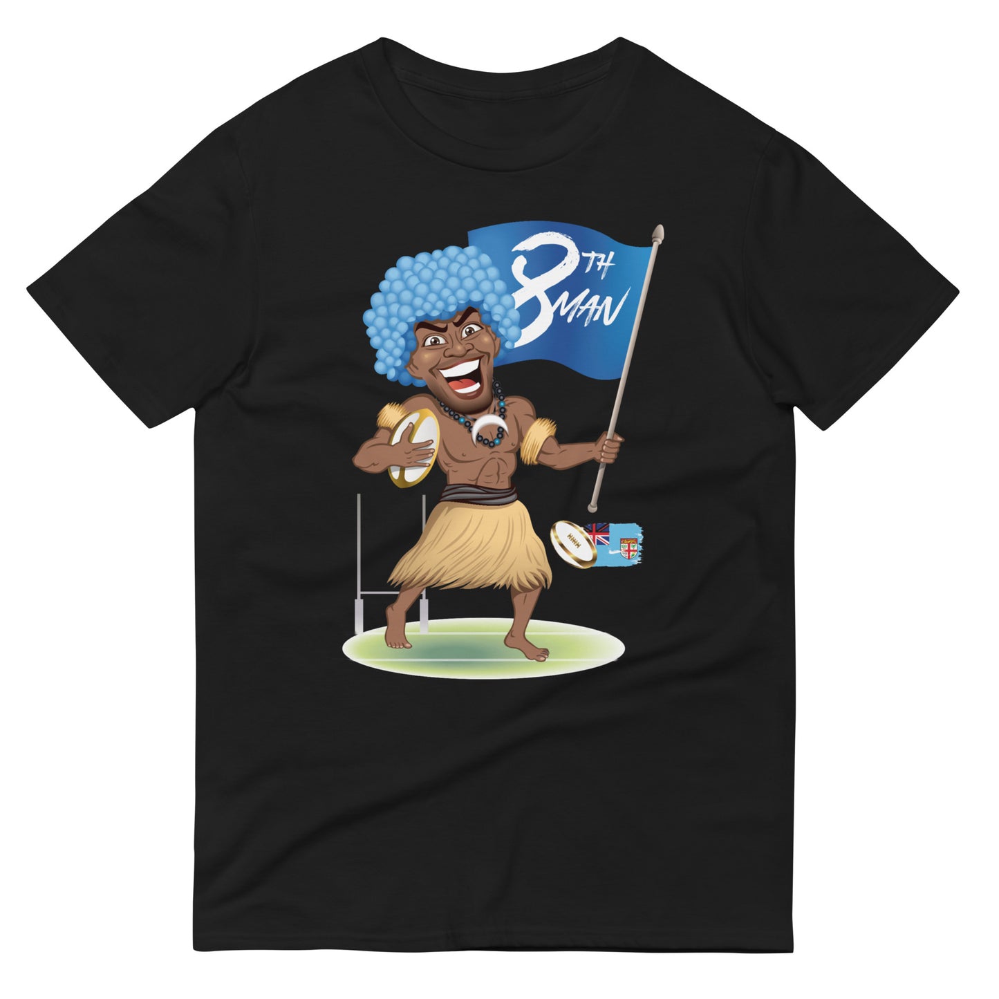 Cartoon Fiji 8th Man Short-Sleeve T-Shirt