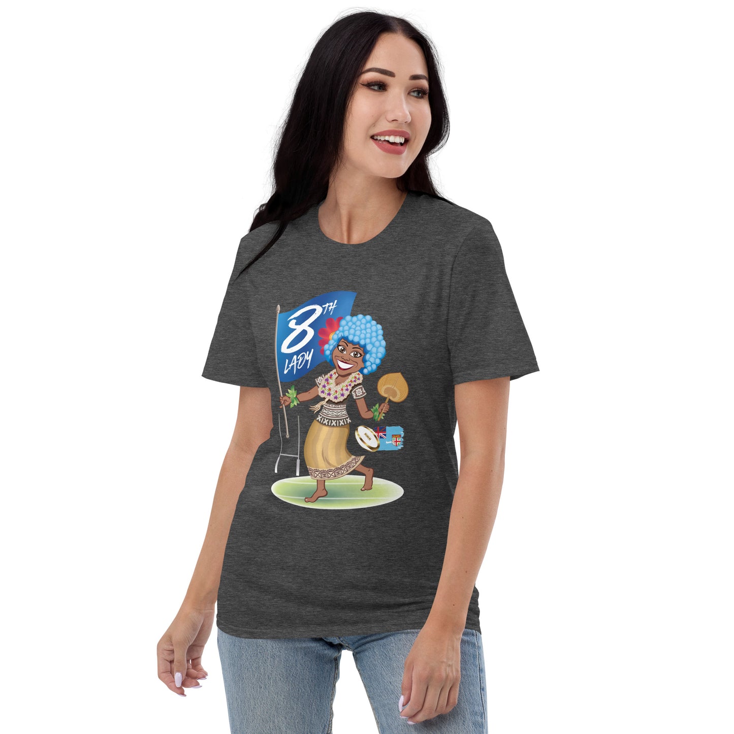 Cartoon Fiji 8th Lady Short-Sleeve T-Shirt