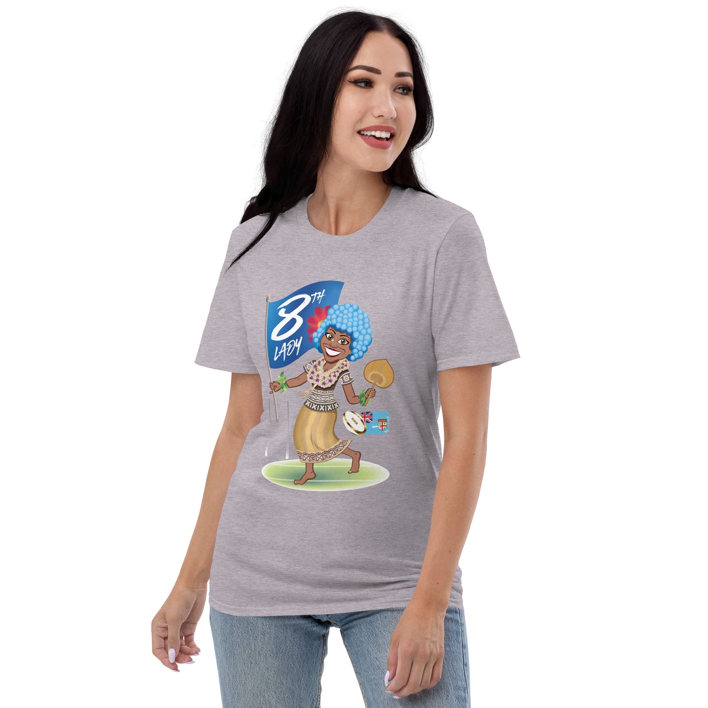 Cartoon Fiji 8th Lady Short-Sleeve T-Shirt