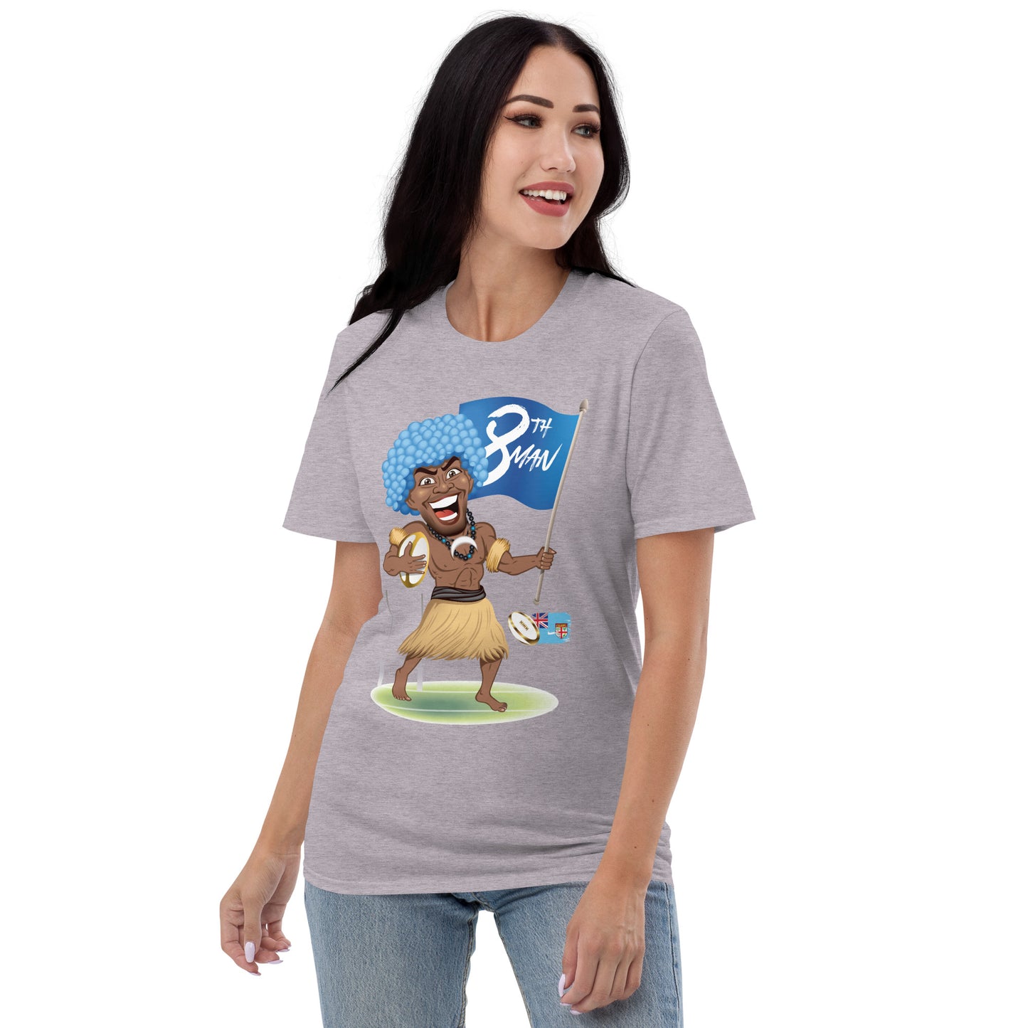 Cartoon Fiji 8th Man Short-Sleeve T-Shirt