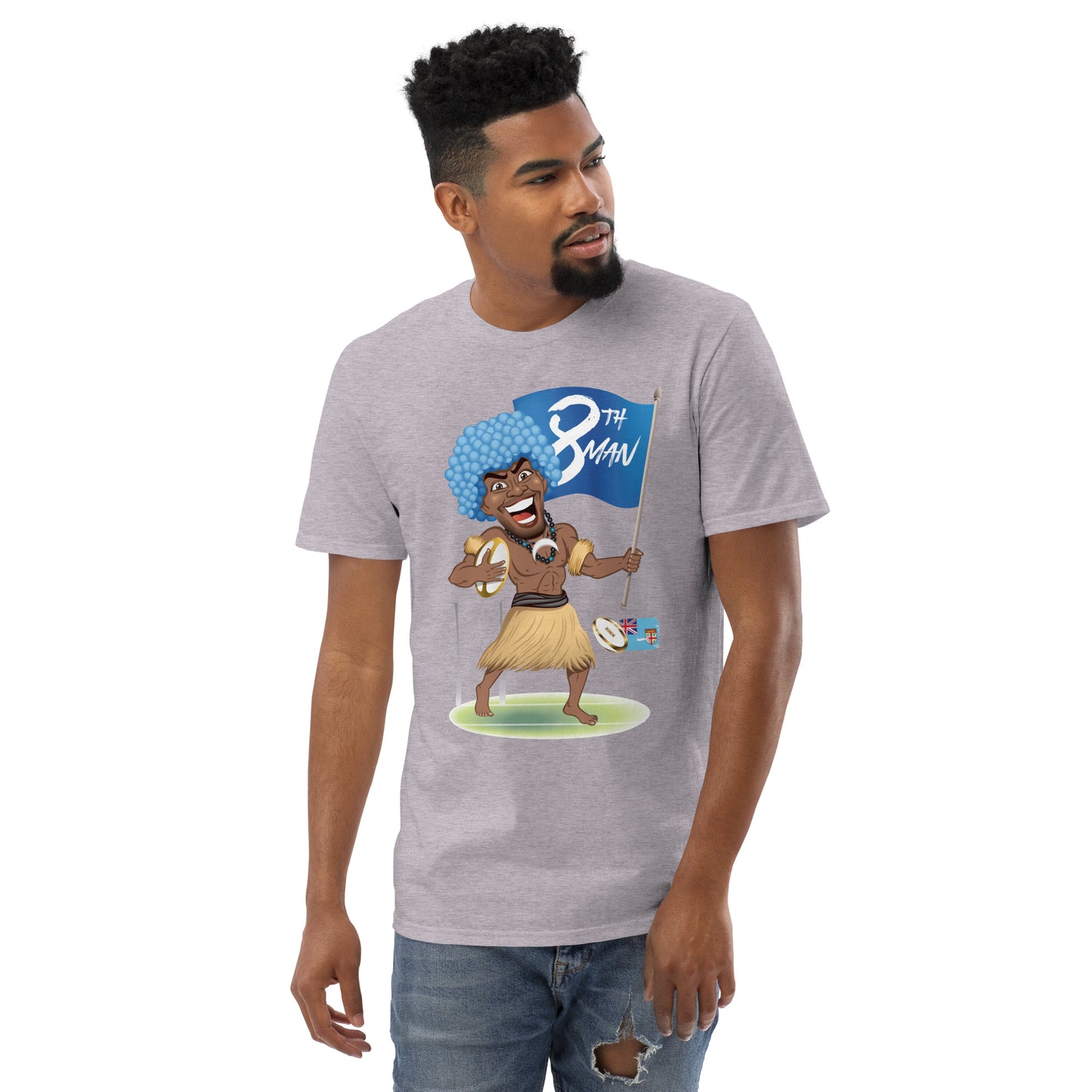 Cartoon Fiji 8th Man Short-Sleeve T-Shirt