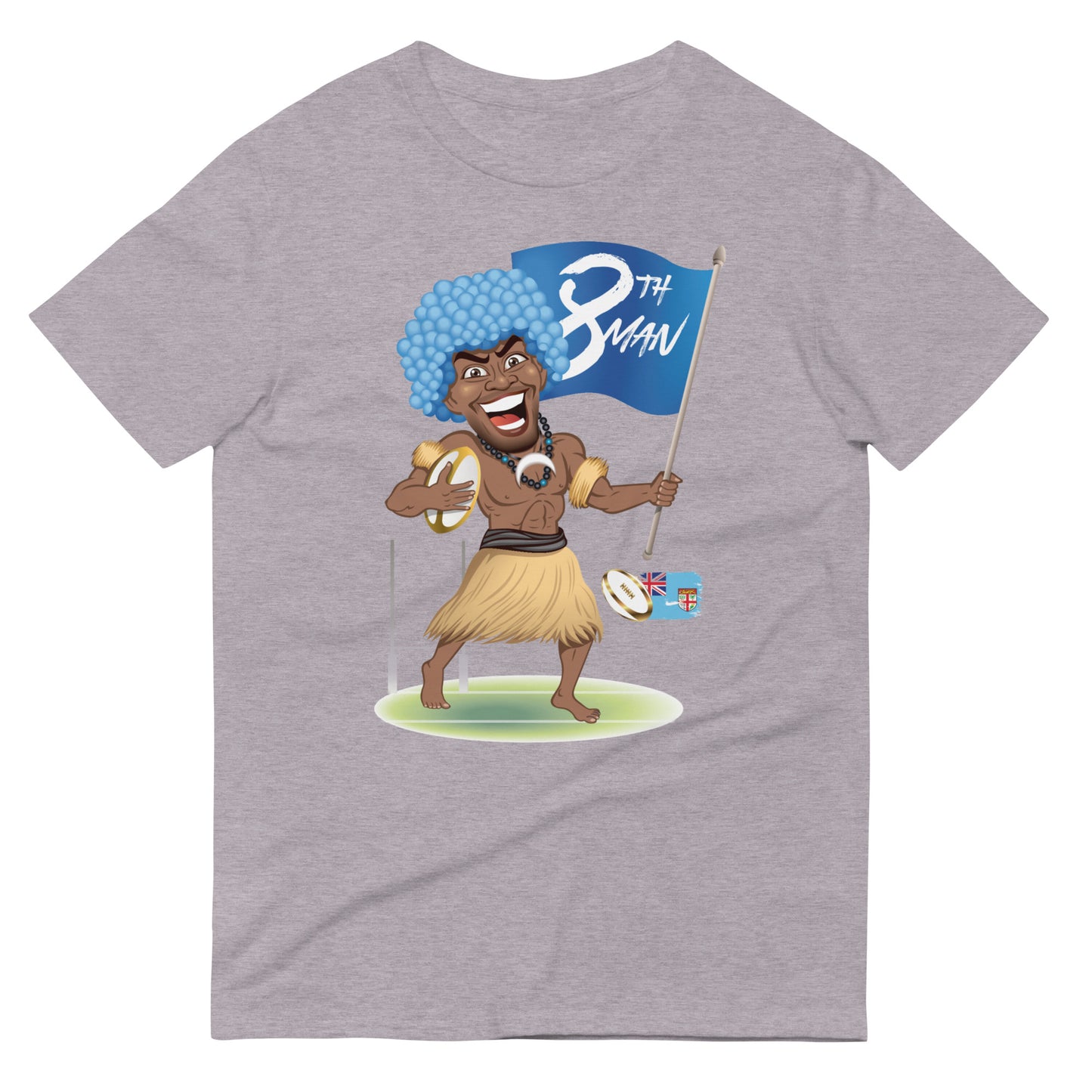 Cartoon Fiji 8th Man Short-Sleeve T-Shirt