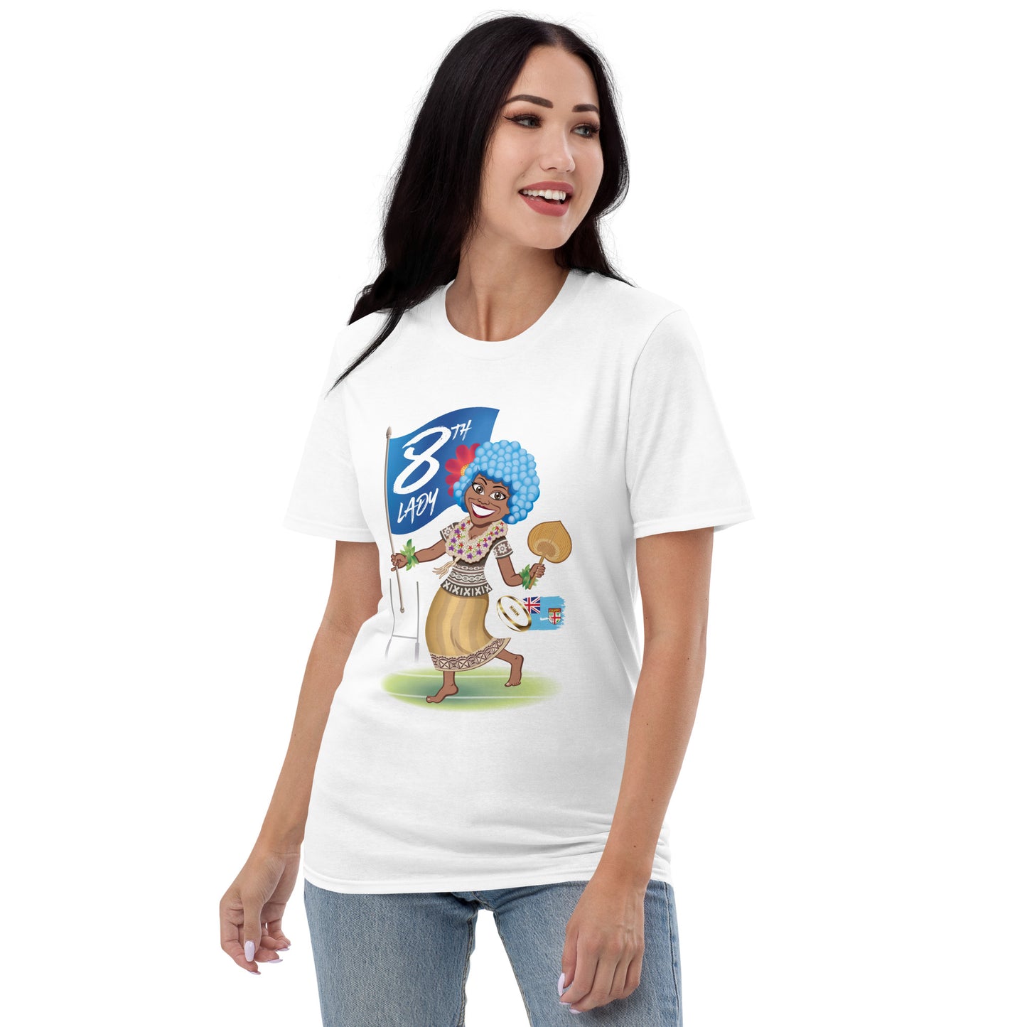 Cartoon Fiji 8th Lady Short-Sleeve T-Shirt