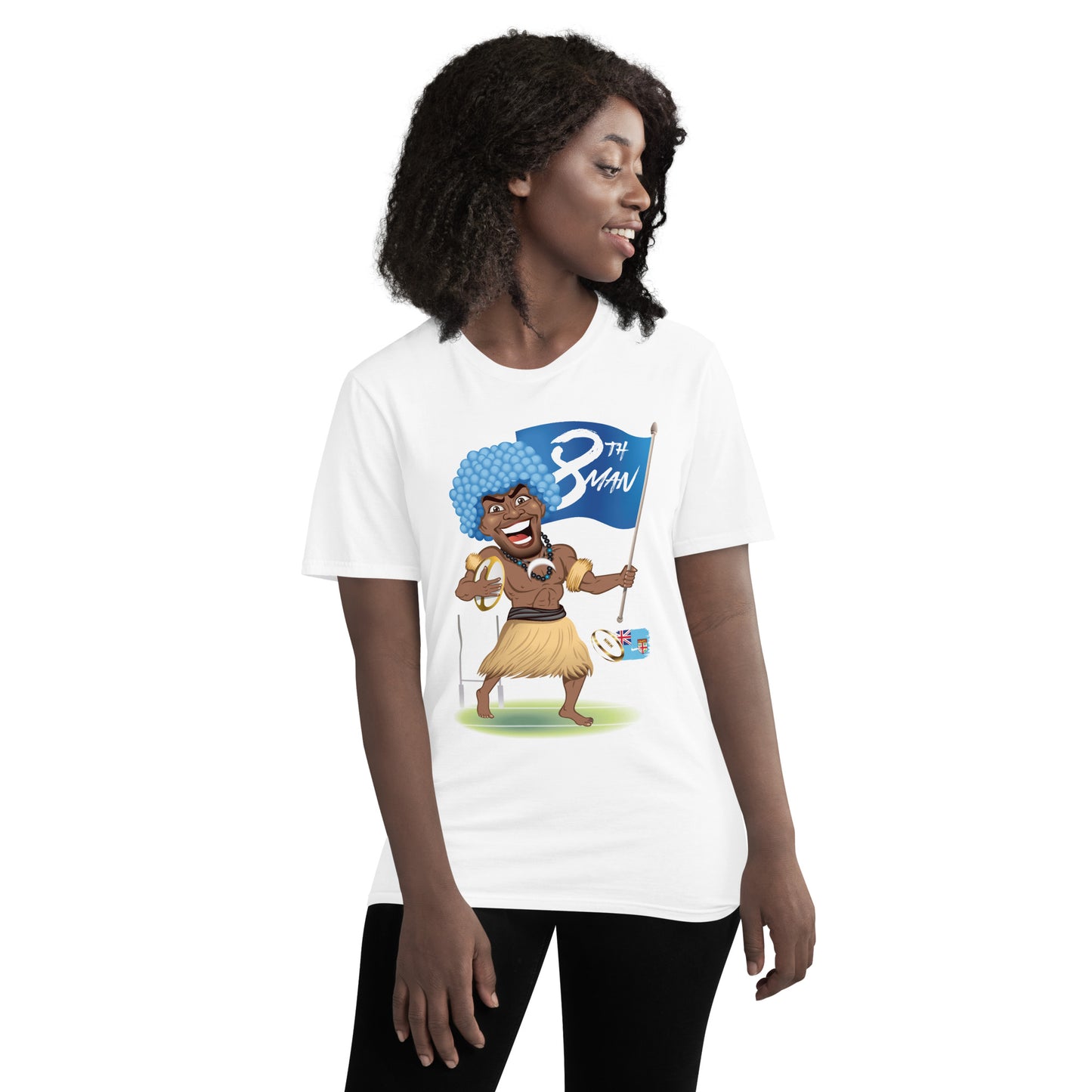 Cartoon Fiji 8th Man Short-Sleeve T-Shirt