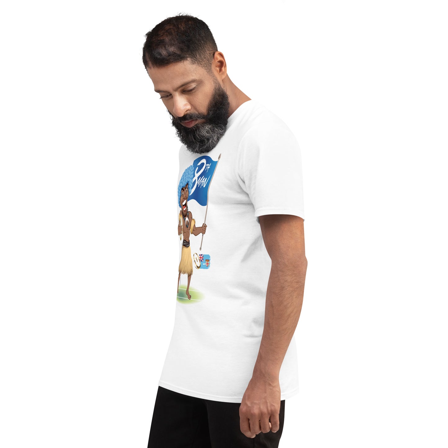 Cartoon Fiji 8th Man Short-Sleeve T-Shirt