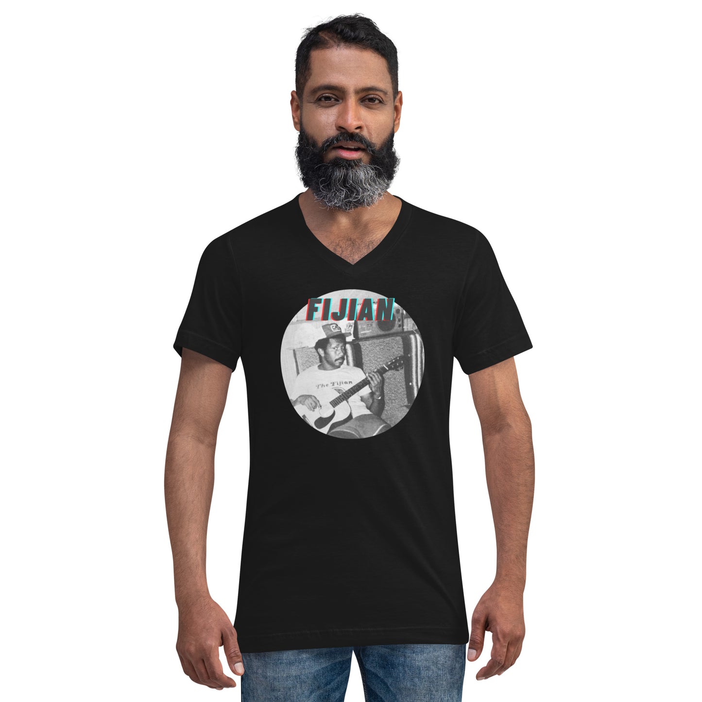 The Vintage Fijian - Unisex Short Sleeve V-Neck T-Shirt