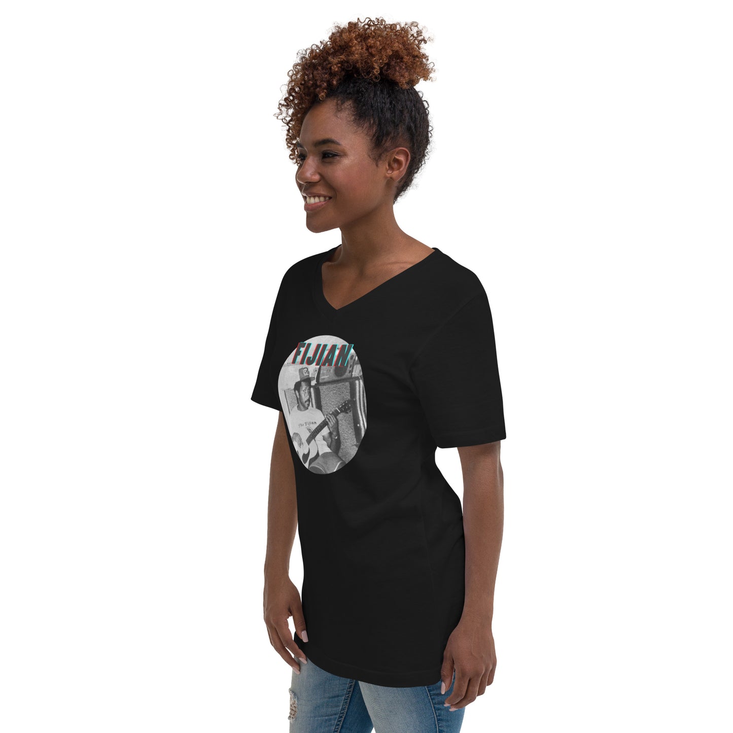 The Vintage Fijian - Unisex Short Sleeve V-Neck T-Shirt