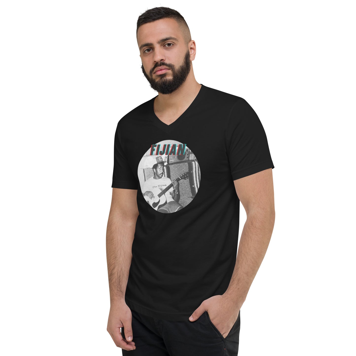 The Vintage Fijian - Unisex Short Sleeve V-Neck T-Shirt