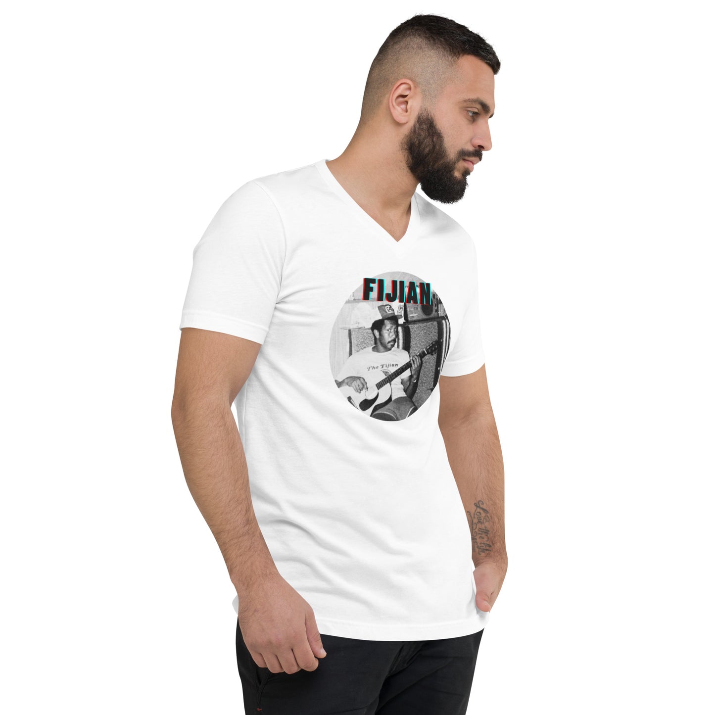 The Vintage Fijian - Unisex Short Sleeve V-Neck T-Shirt